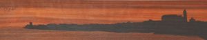 ročno izdelana lesena knjižna kazalka z motivom Pirana
